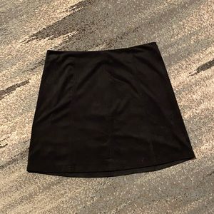 Faux Suede Mini Skirt